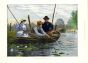 FISHING ON THE NORFOLK BROADS fishing print 1885 