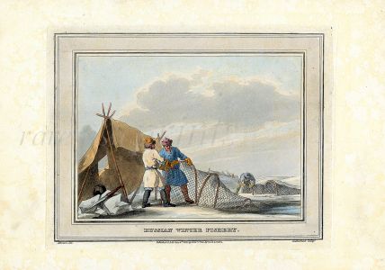 ATKINSON / SOUTHERLAND: RUSSIAN WINTER FISHERY 1813 fishing print 
