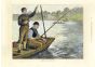 A MEMBER OF THE THAMES ANGLING CLUB  fishing print 1873
